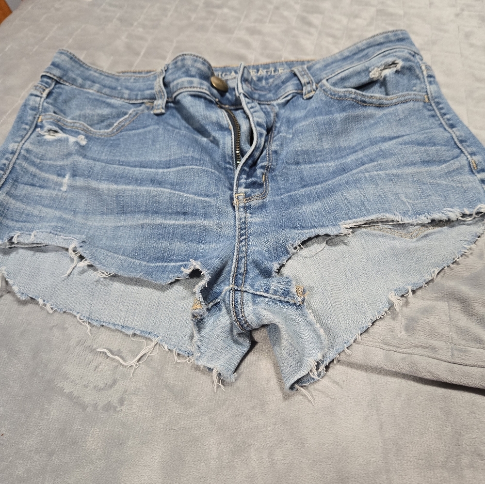 Distressed Denim Women Shorts Size 10